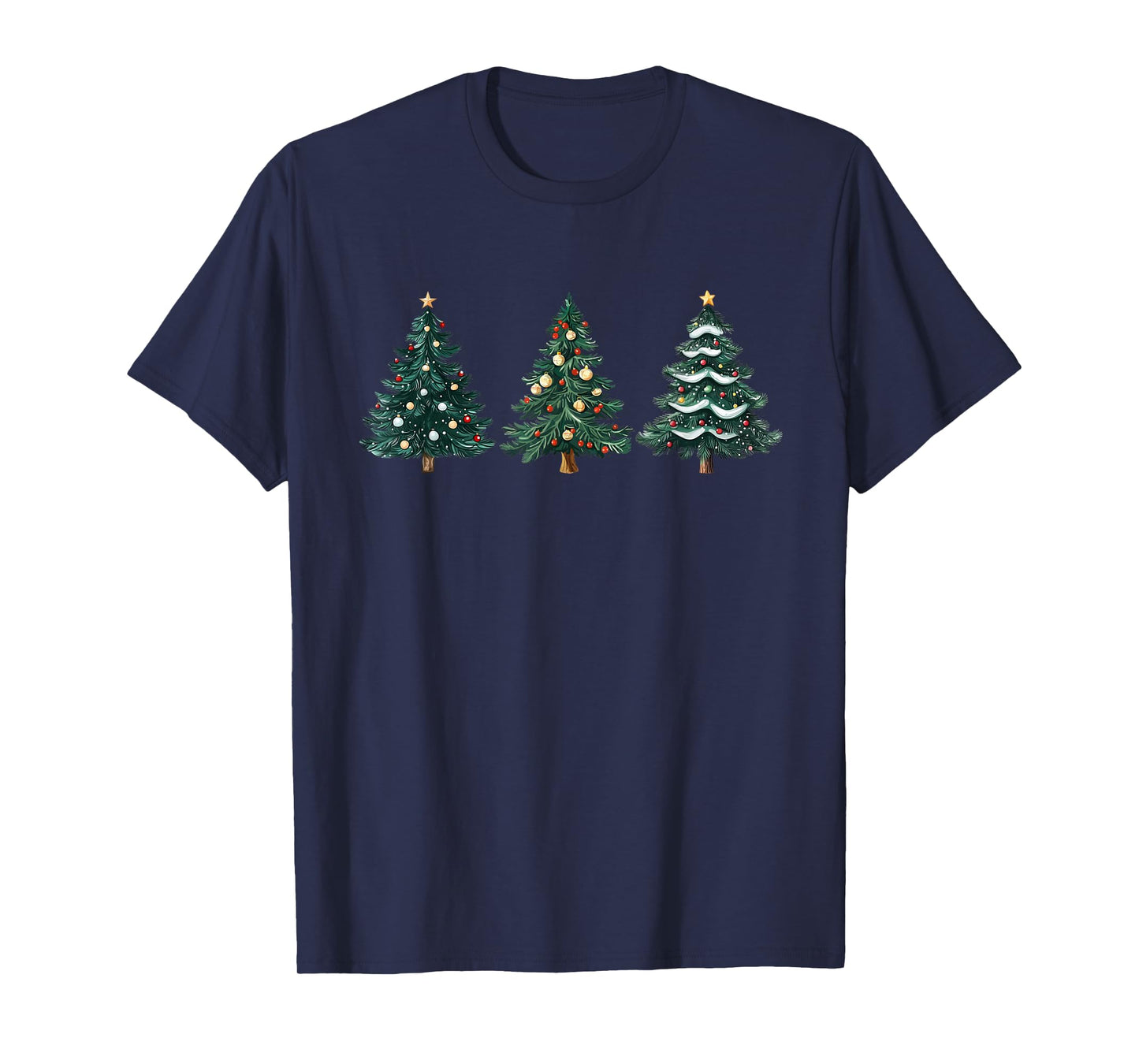 ChristmasTreeXmasCo. Christmas Tree Xmas Graphic Unisex-Adults, Unisex-Kids T-Shirt - Black, Small, Short Sleeve