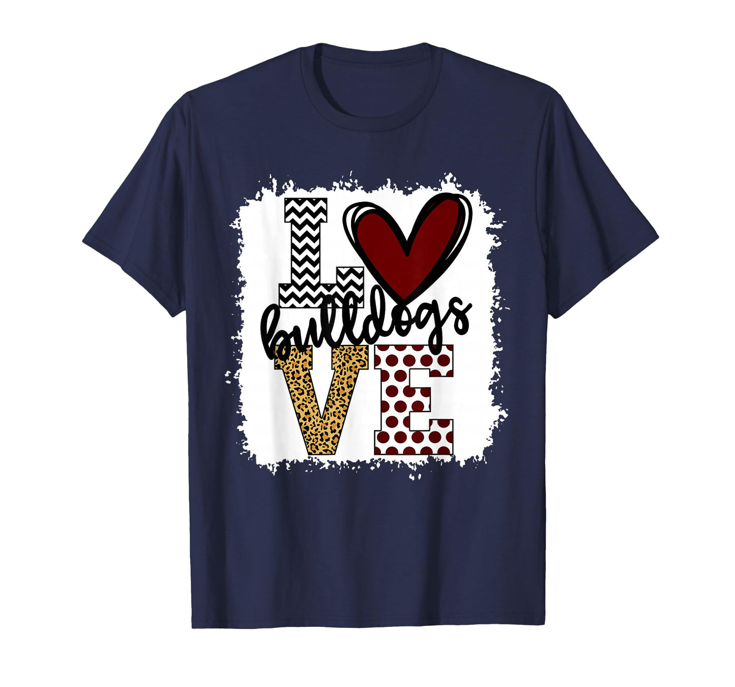 Bulldogs Mascot Love - School Spirit Fantastic Gifts T-Shirt