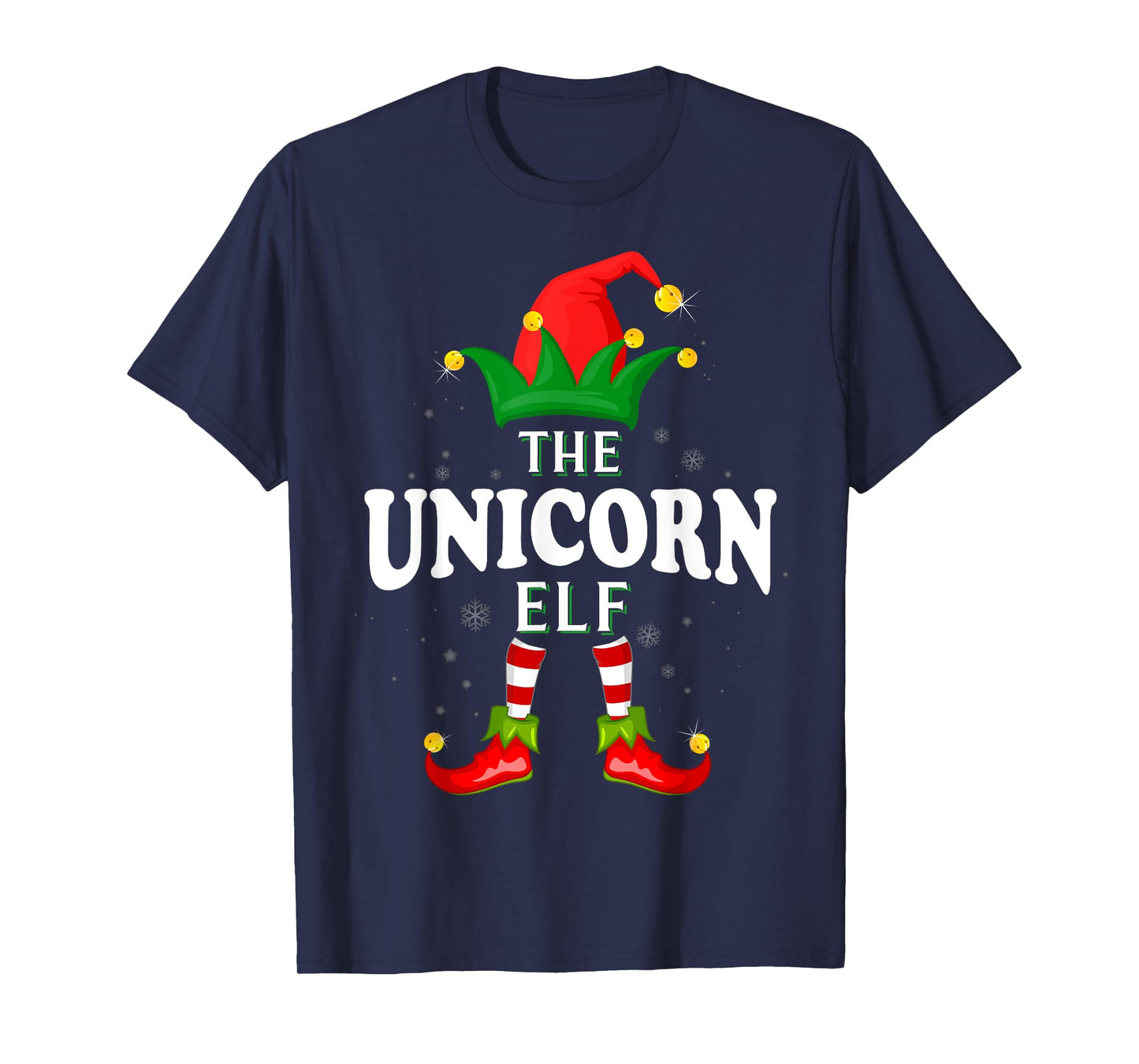 Xmas Unicorn Elf Family Matching Christmas Pajama T-Shirt