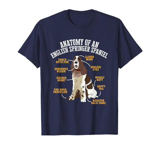 Anatomy Of An English Springer Spaniel T-Shirt