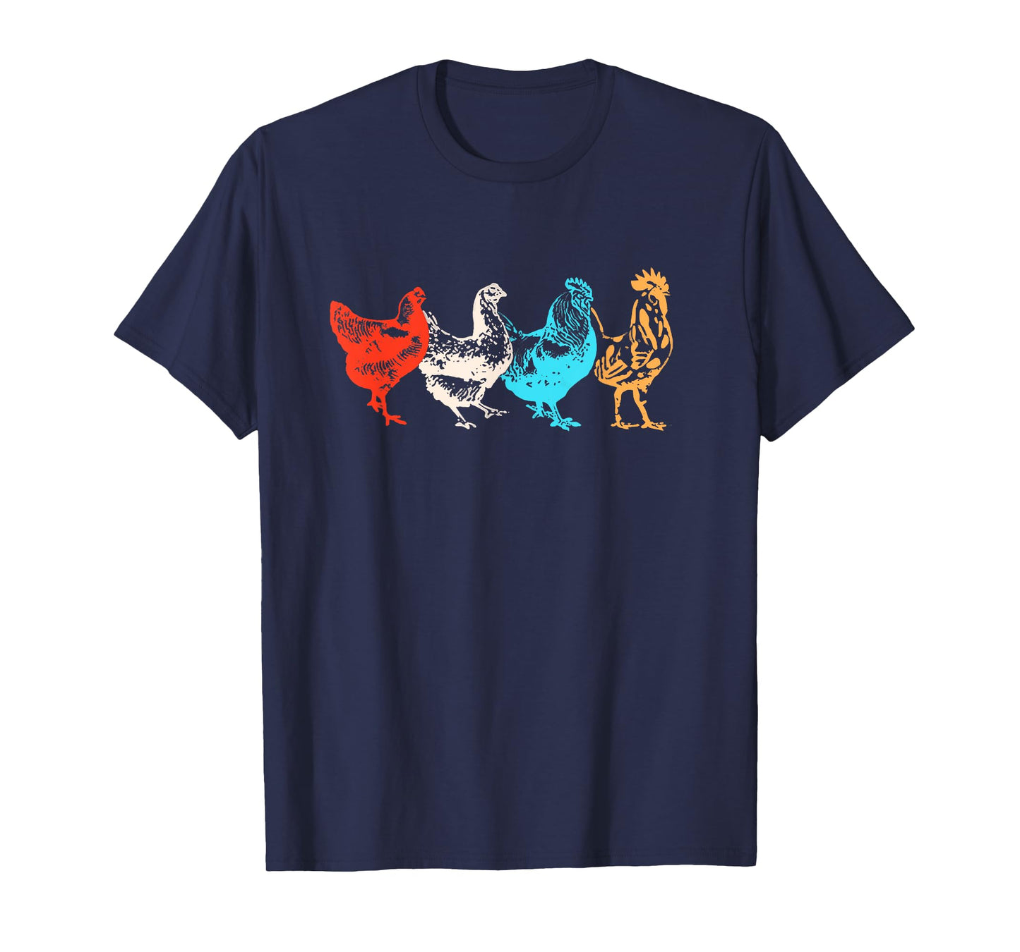 Chicken Shirt Women Girl Farm Funny Chicken Graphic T-Shirt