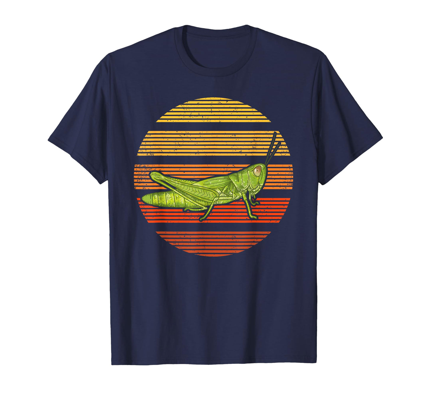 Sunset Grasshopper Lover Gift Vintage Retro Grasshopper T-Shirt