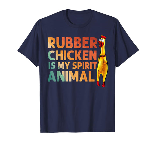 Funny Rubber Chicken Art For Men Women Kids Rubber Chicken T-Shirt