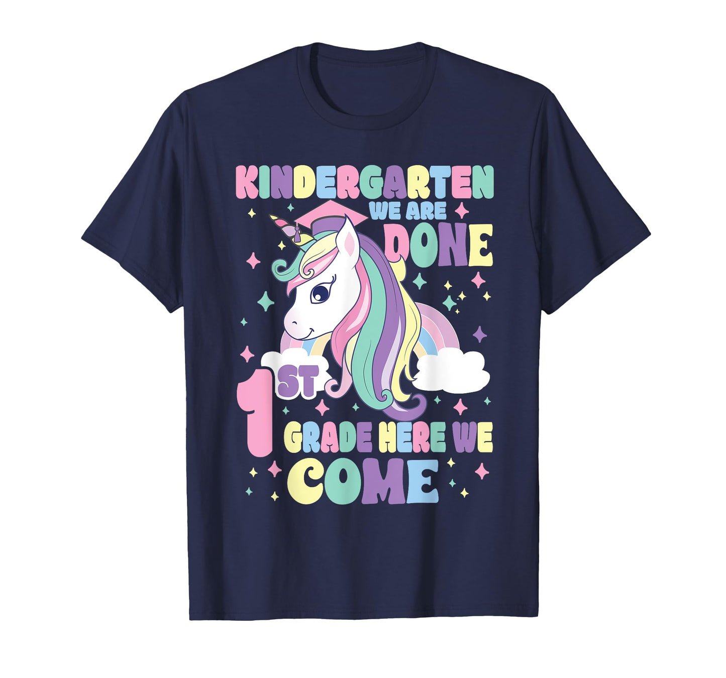 Kindergarten Graduation Magical Unicorn Girls Graduation T-Shirt