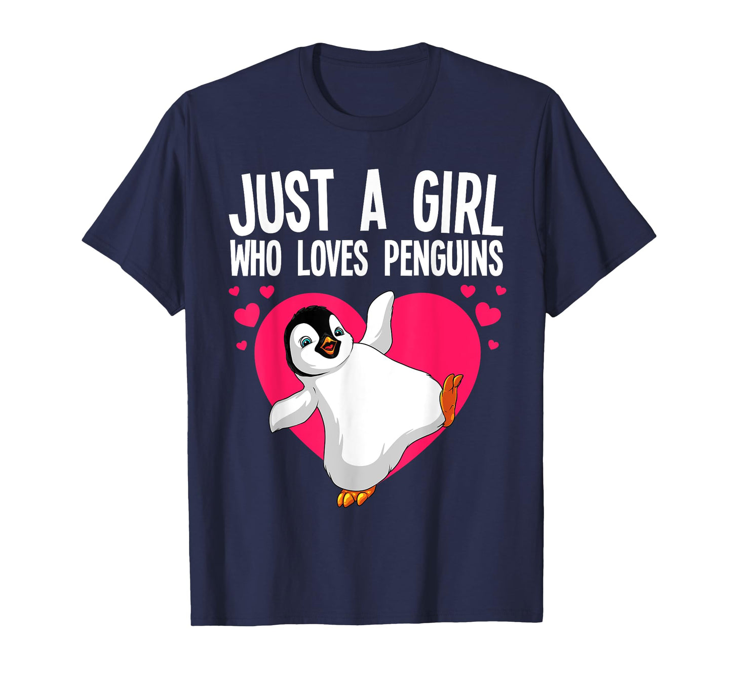 Funny Penguin Design For Women Girls Kids Aquatic Bird Lover T-Shirt