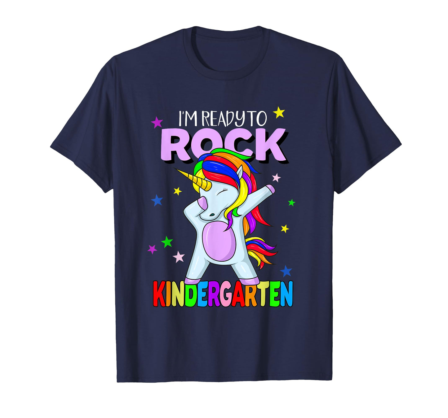 Rock Kindergarten Dabbing Unicorn Girls Back To School T-Shirt