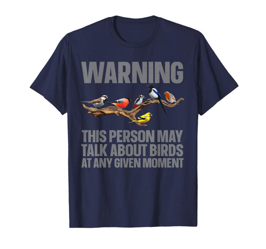 Funny Bird Watching Art For Men Women Bird Watcher Birding T-Shirt