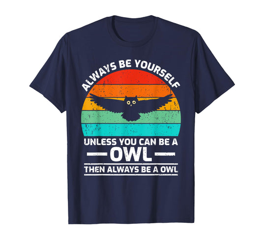 Vintage Owl Bird Lover Retro Cute Owl T-Shirt