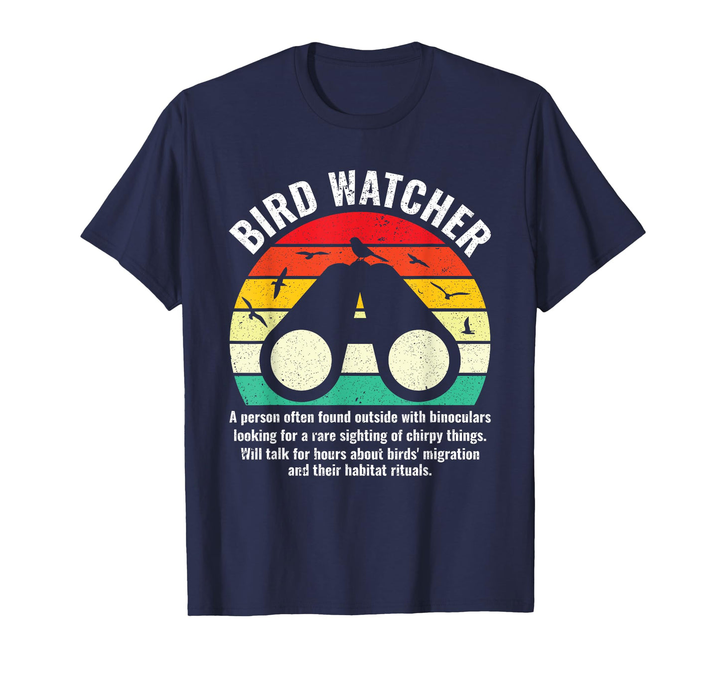 Funny Bird Watcher Definition Birder Bird Watching T-Shirt
