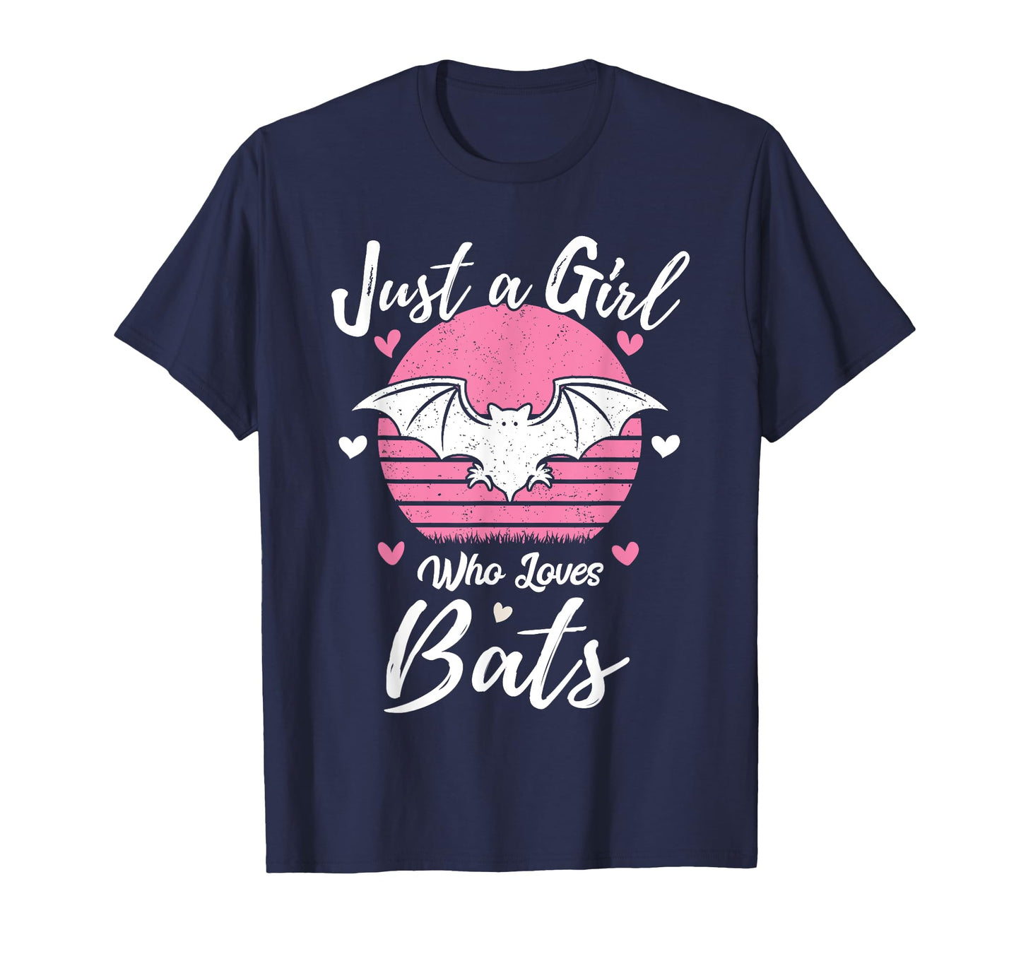 Women Girls Bat Lover Gift Just A Girl Who Loves Bats T-Shirt