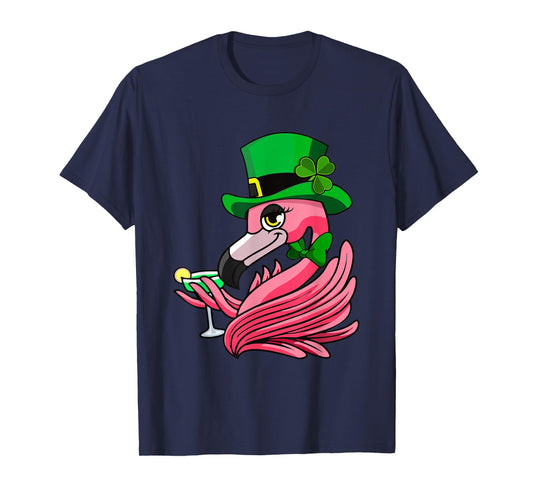 Irish Flamingo leprechaun Funny St Patrick's Day T-Shirt