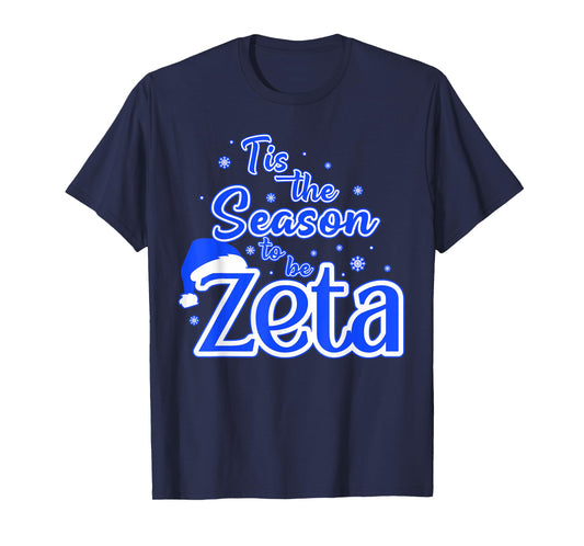 Tis The Season To Be ZetA-Christmas Santa Hat Xmas Women Men T-Shirt