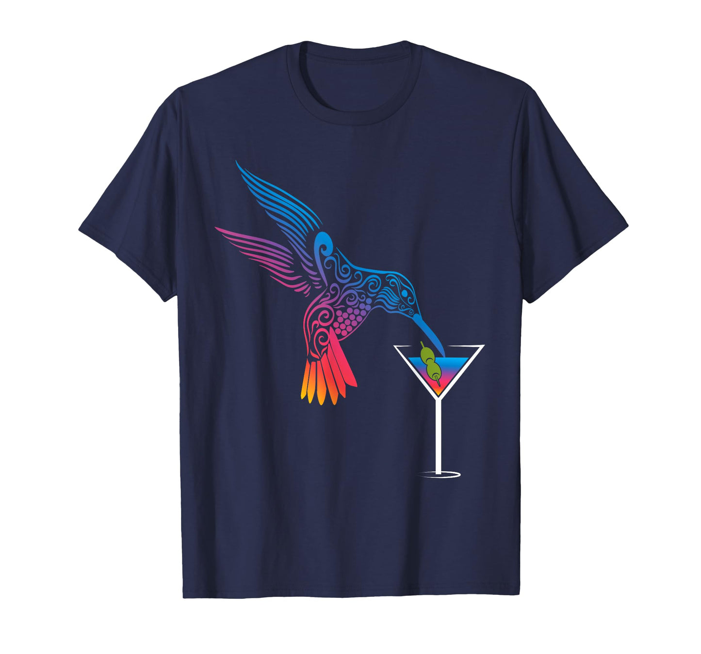 Cocktail and hummingbird the ideal mix for holidays T-Shirt