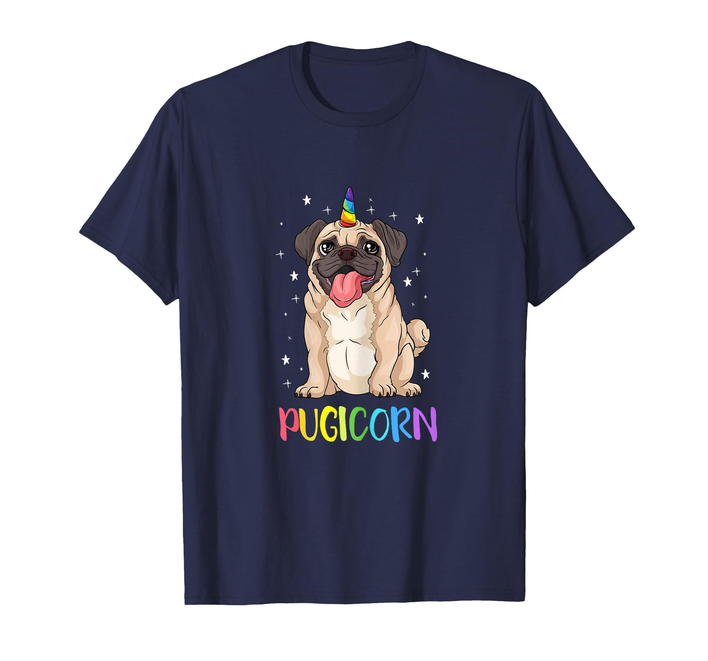 Girl Pugicorn funny pug Lover unicorn Pug Owner T-Shirt