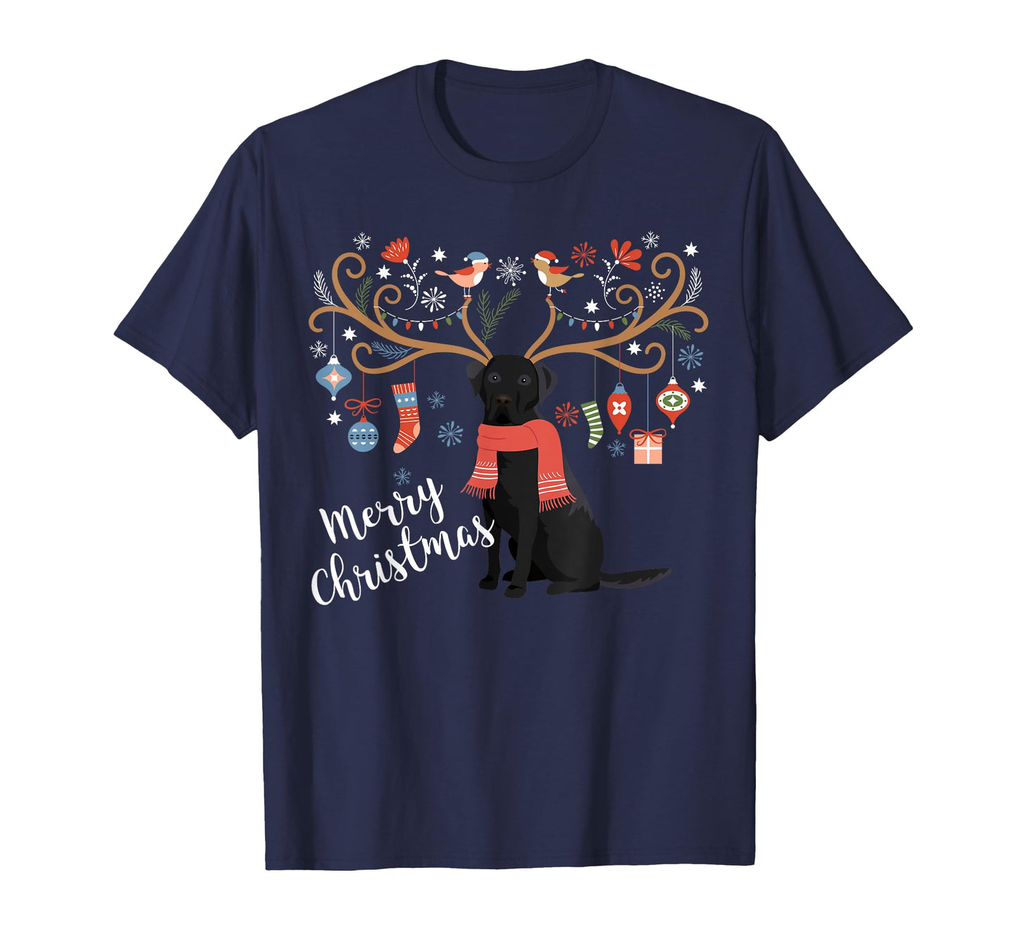 Black Labrador Retriever Christmas Shirt Dog