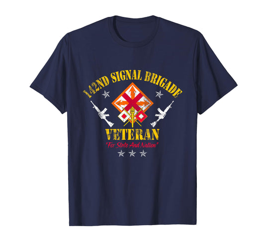 142nd Signal Brigade Veteran Military Vintage Veterans Day T-Shirt