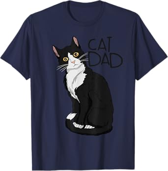 Tuxedo Cat Dad Gift Cat Dad Tuxedo Cat Dad T-Shirt