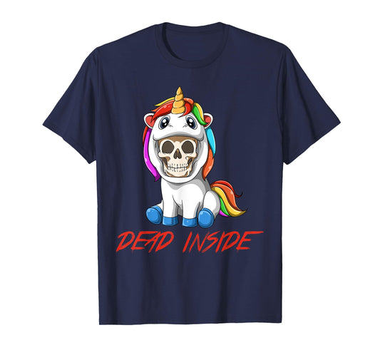 Dead Inside - Sarcastic Unicorn Parody Gift T-Shirt