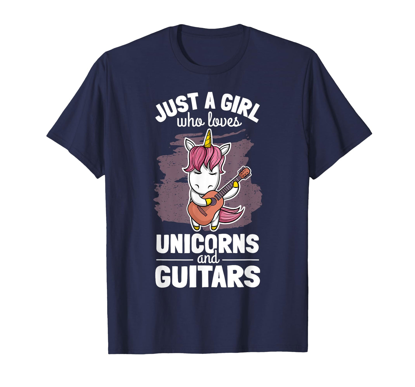Cute Unicorn Guitar Player Woman Magical Girl Guitarist T-Shirt