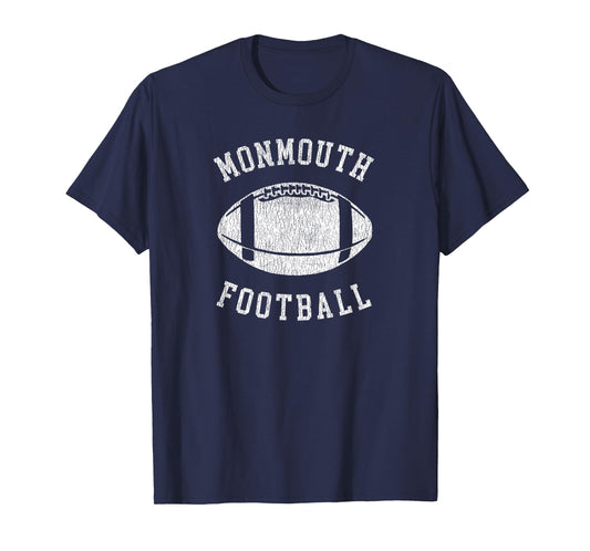 Monmouth Football Distressed Vintage 80's Throwback Classic T-Shirt