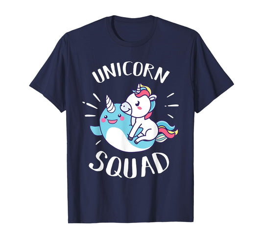 Unicorn Squad - Funny Narwhal & Unicorn Novelty Gift T-Shirt
