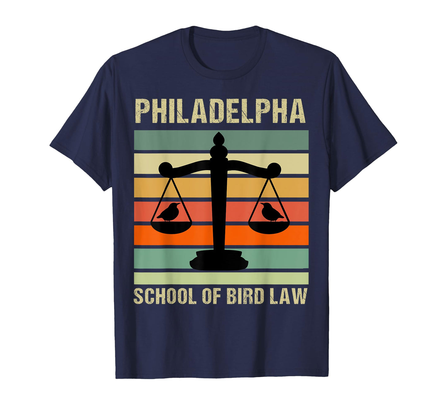 Philadelpha School Of Bird Law Retro Vintage T-Shirt