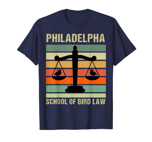 Philadelpha School Of Bird Law Retro Vintage T-Shirt