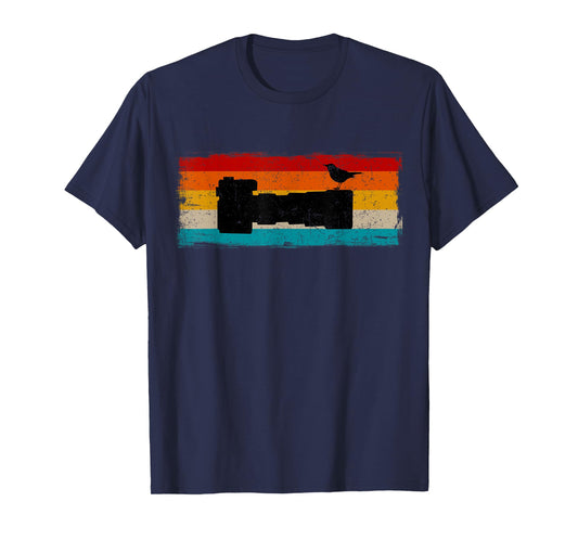 Vintage Bird Photographer Nature Photography Bird Lover T-Shirt