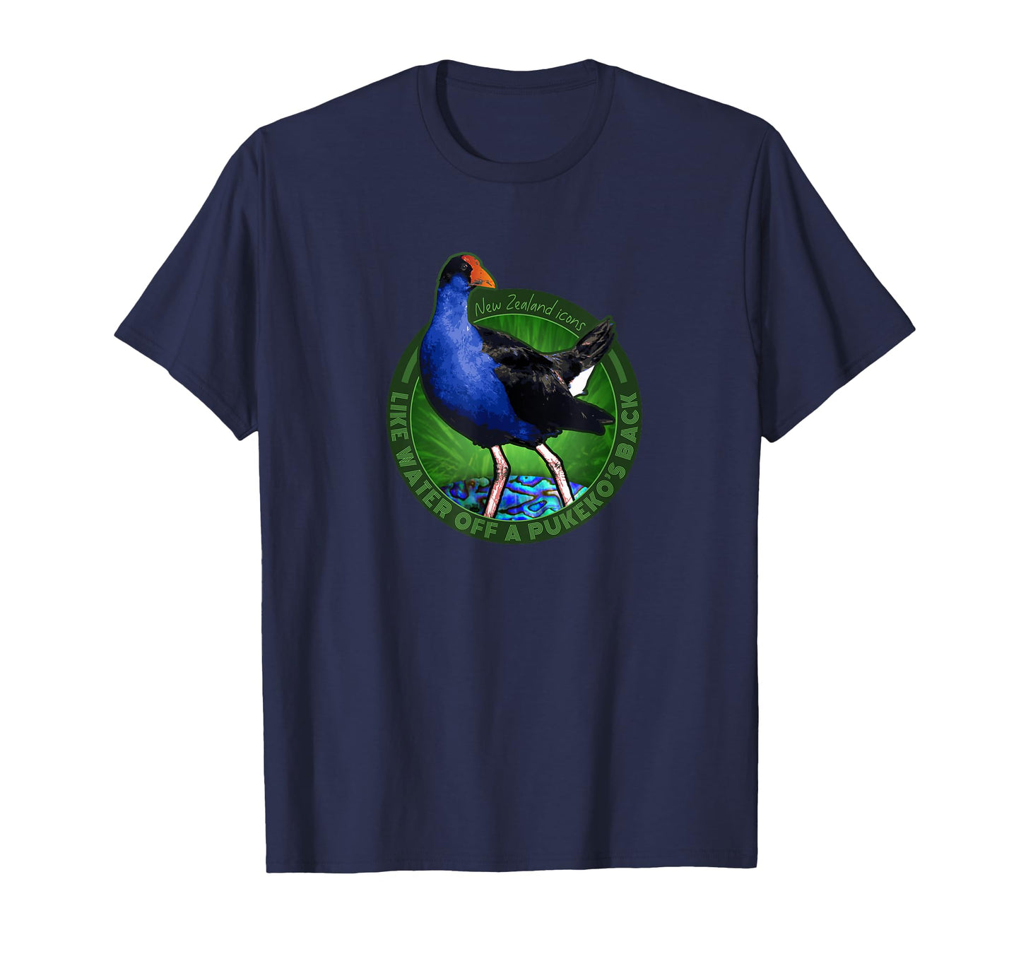 WATER OFF A PUKEKO BACK NEW ZEALAND KIWI BIRD T-Shirt