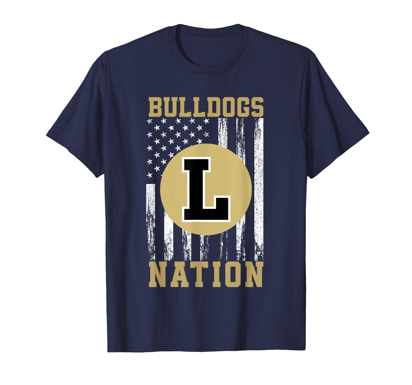 Lapel Bulldogs Logo Nation HS T-Shirt