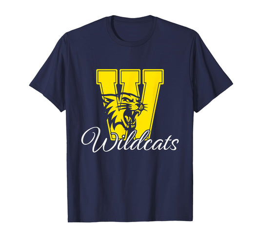 Wildcats Spirit Bold Letter W T-Shirt