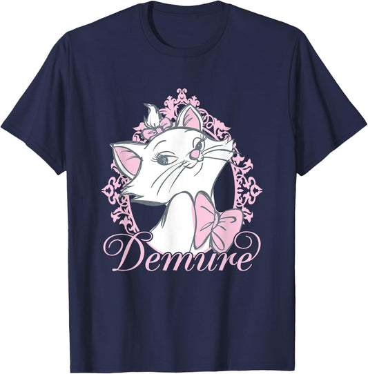 Disney The Aristocats Cute Marie Demure Sketch Chest Frame T-Shirt