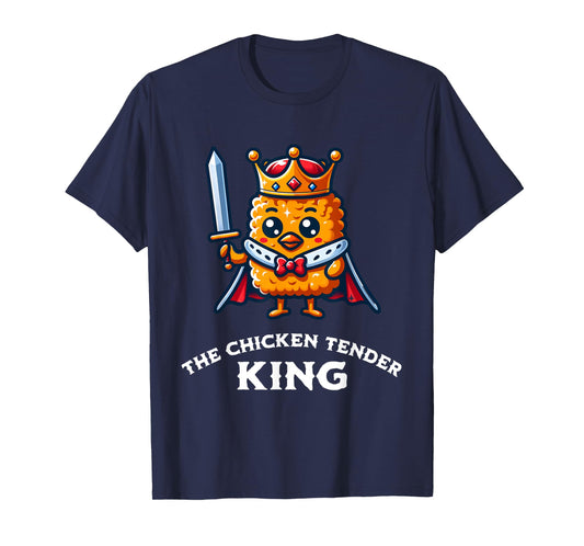 The Chicken Tender King Fast Food Funny T-Shirt