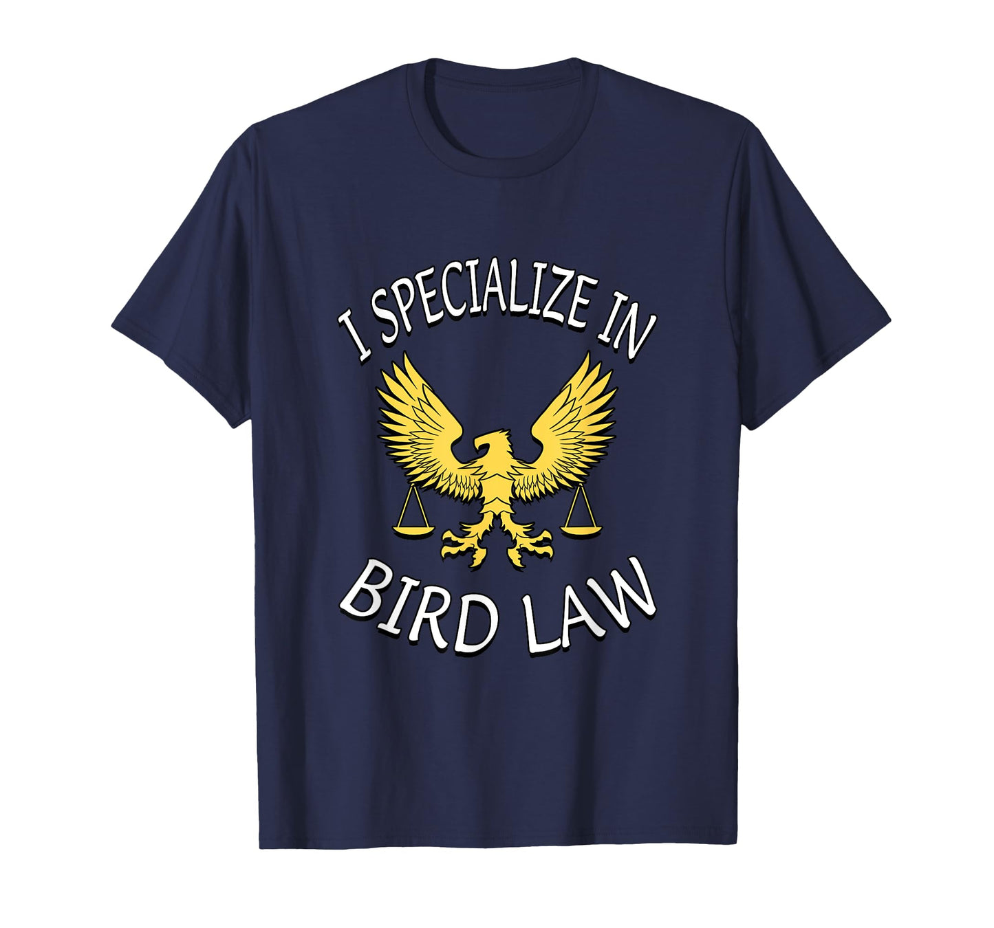 BTV Tees Men's I Specialize In Bird Law T-Shirt - Black - Small