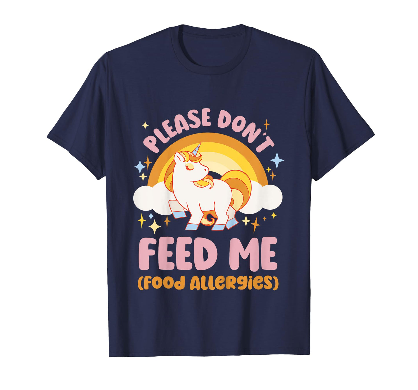 Food Allergy Toddler Kids Unicorn T-Shirt