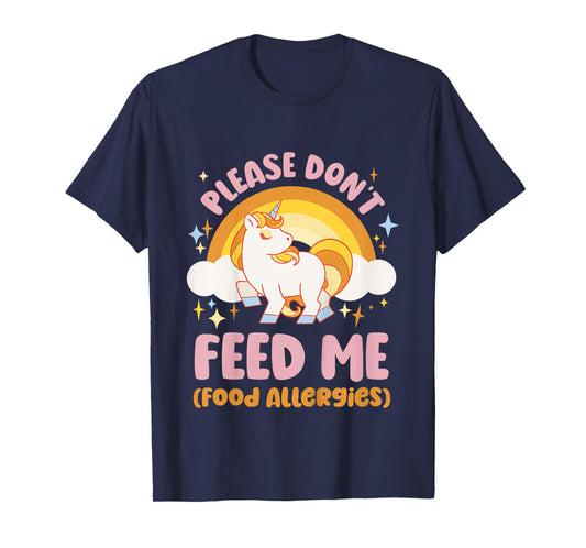 Food Allergy Toddler Kids Unicorn T-Shirt