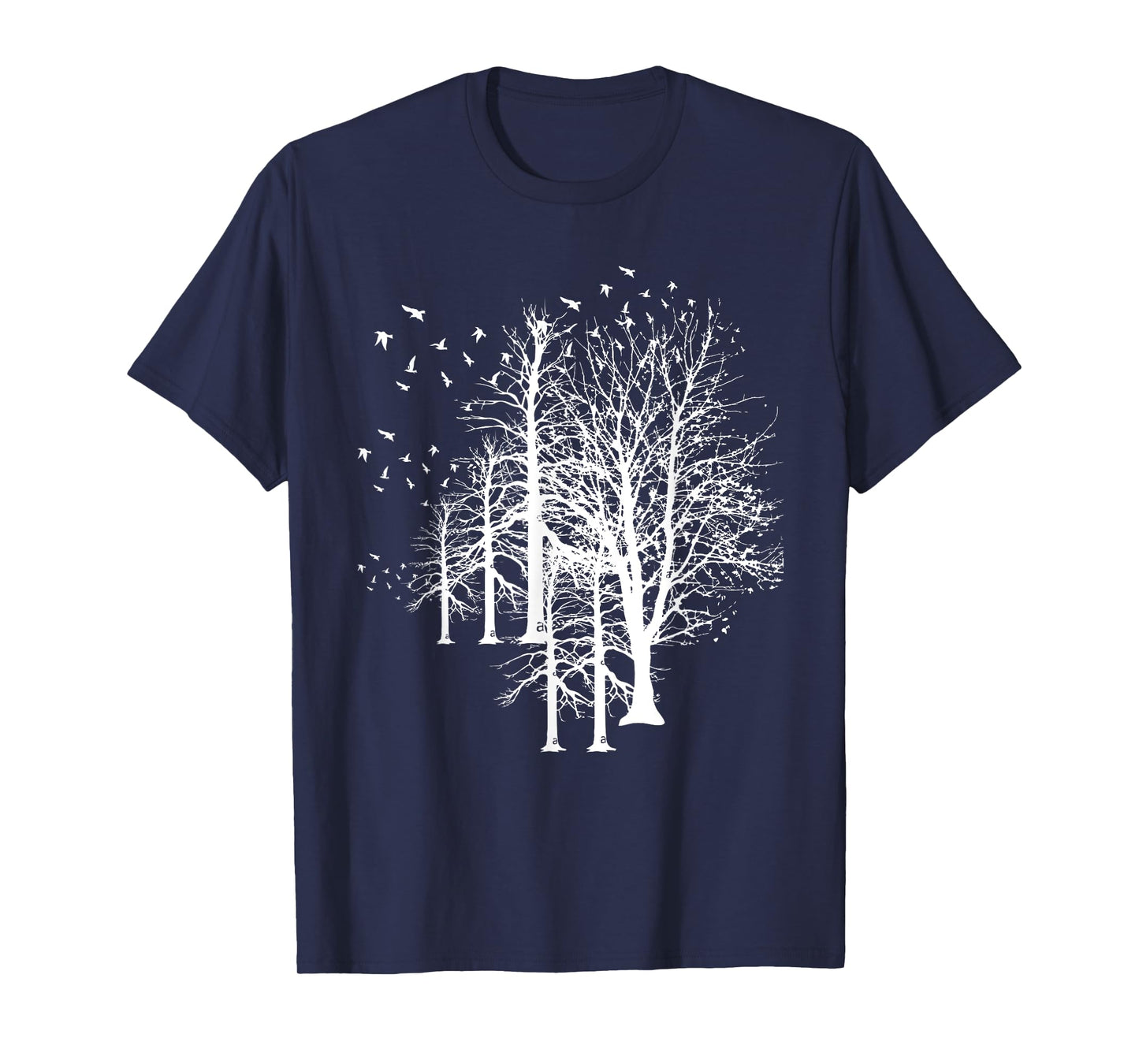 Outdoors Forest Trees Wildlife Flock Of Birds Nature T-Shirt