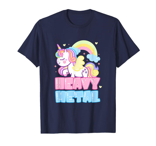 Heavy Metal Unicorn Death Metal Rock Music Punk T-Shirt