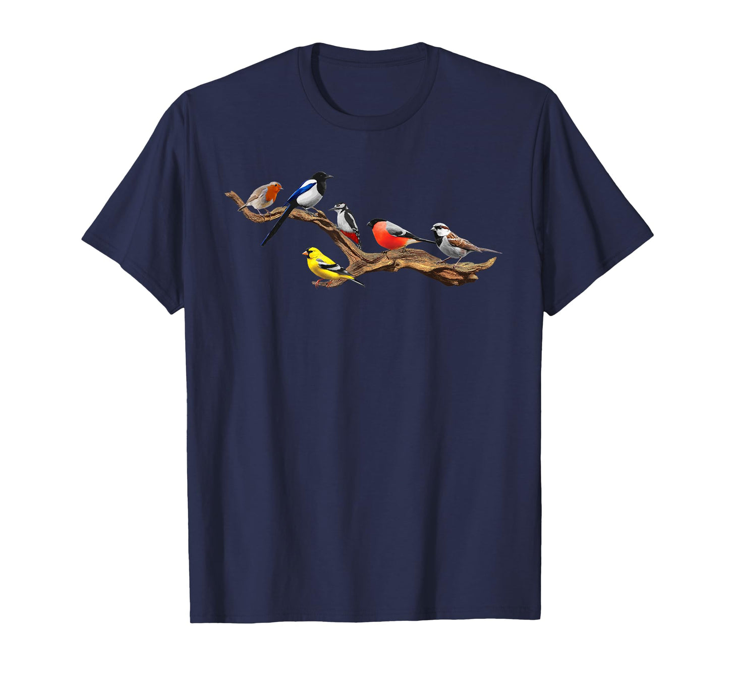 Cool Birds Art For Nerds Men Women Kids Bird Watcher Birding T-Shirt