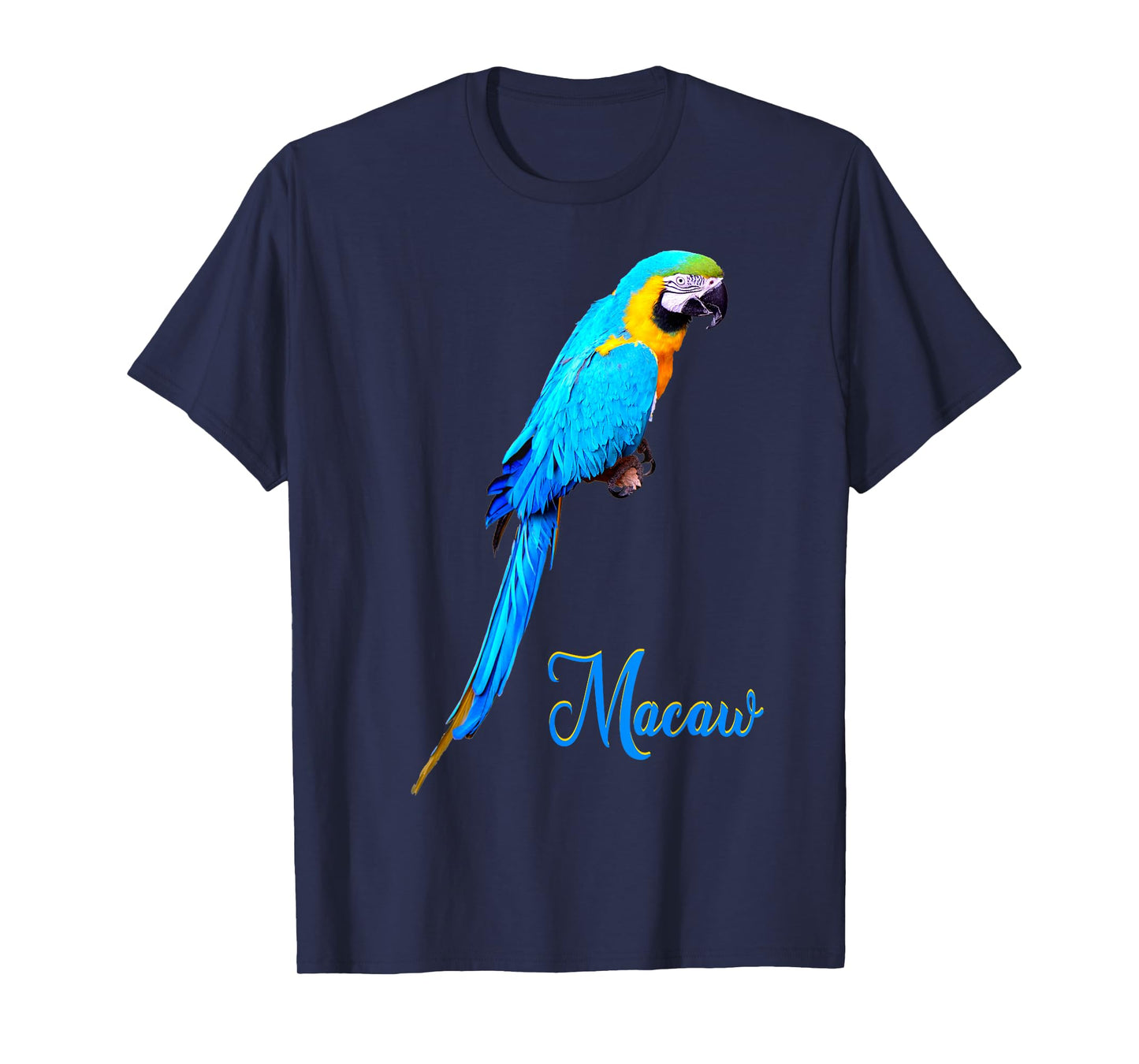 Blue and Gold Macaw Parrot Bird Photo T-Shirt