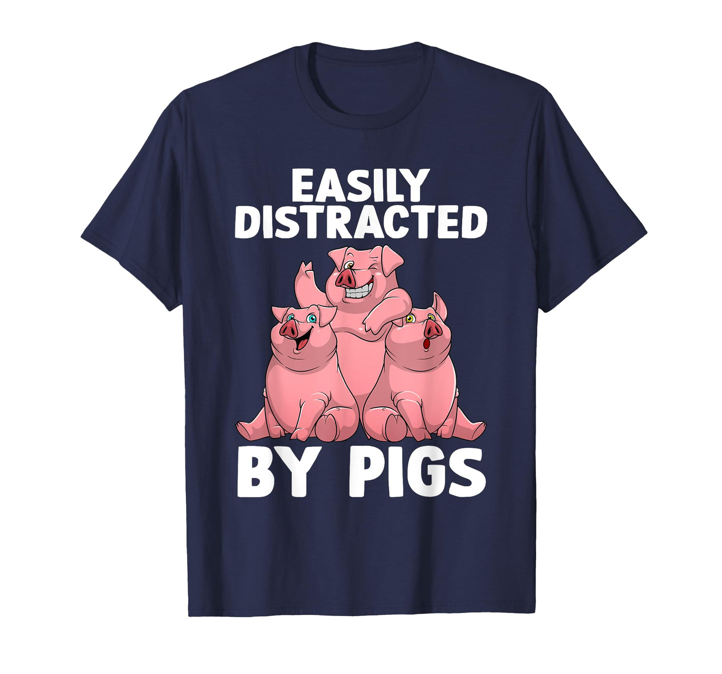 Funny Pig Design For Men Women Kids Farm Animal Pig Lovers T-Shirt