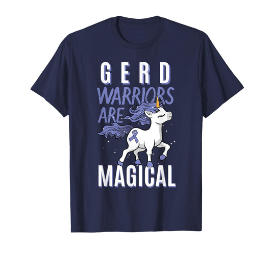 GERD Warrior Gastroesophageal Reflux Disease Unicorn Lover T-Shirt