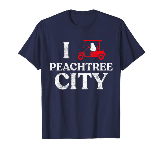 Peachtree City GA T Shirt Funny Golf Cart Shirt Georgia Tee T-Shirt