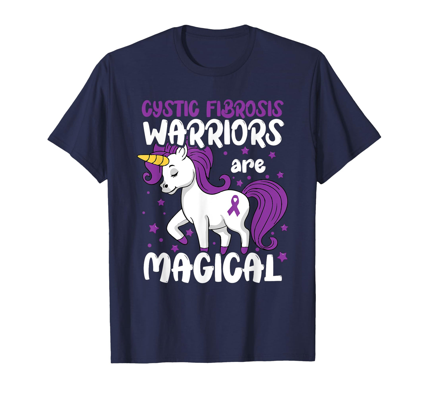 Cystic Fibrosis Warrior Purple Cystic Fibrosis Awareness T-Shirt