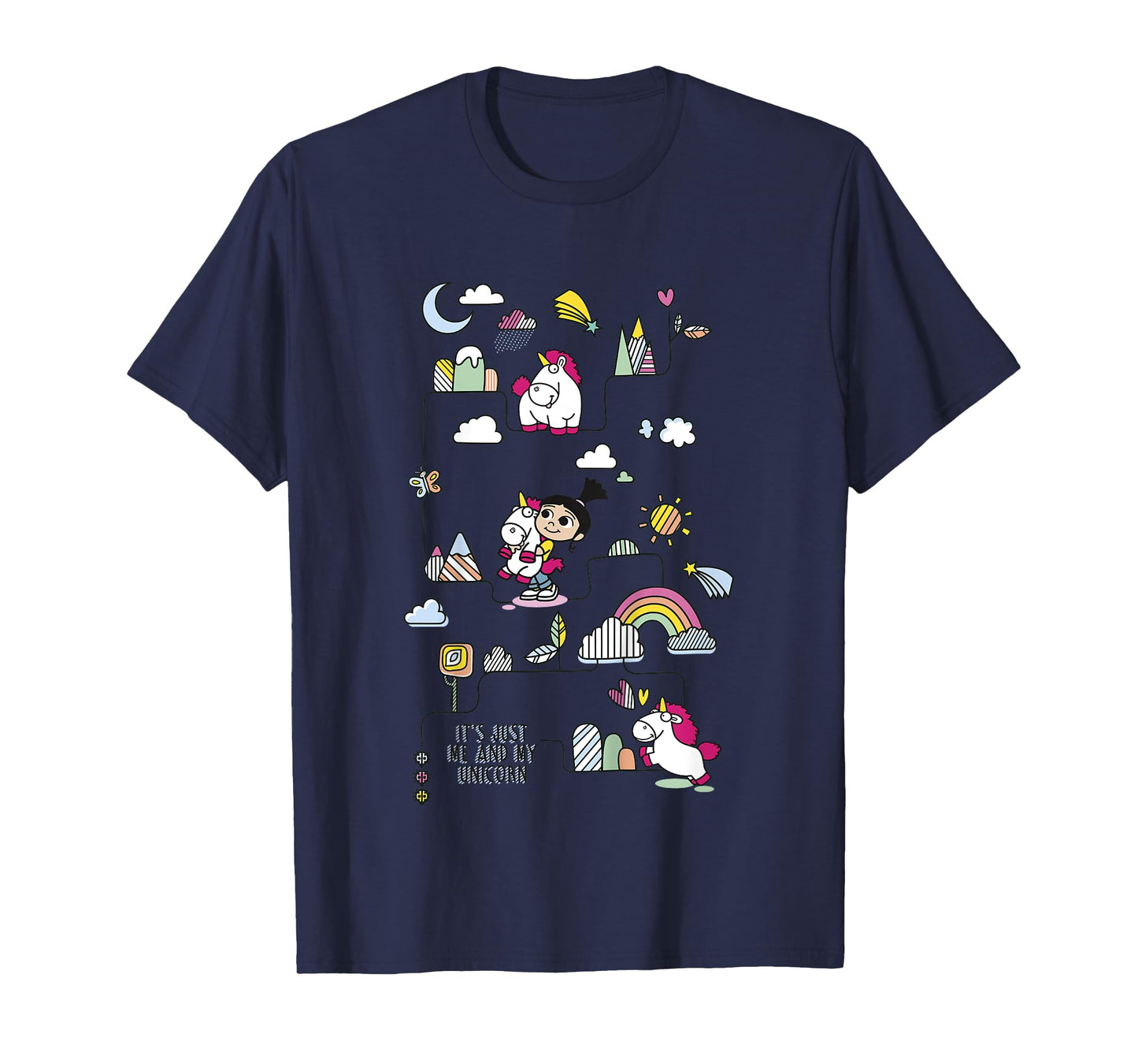 Despicable Me Minions Me And My Unicorn Graphic T-Shirt T-Shirt