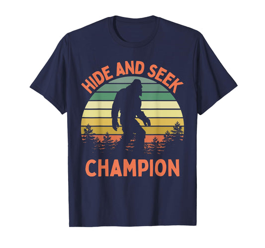Hide And Seek Champion Sasquatch Funny Bigfoot T-Shirt