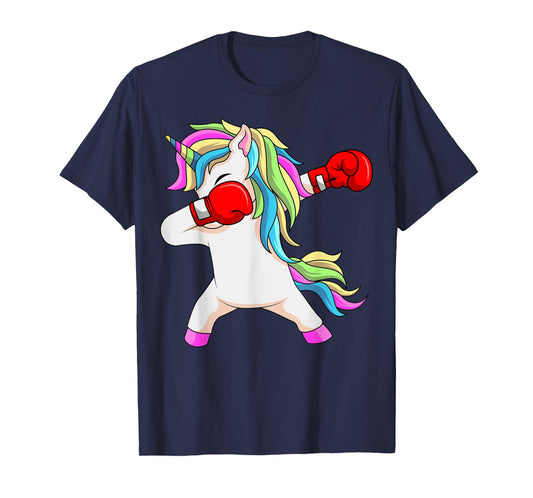 Boxing Unicorn Dabbing Boxer Coach Trainee Student T-Shirt