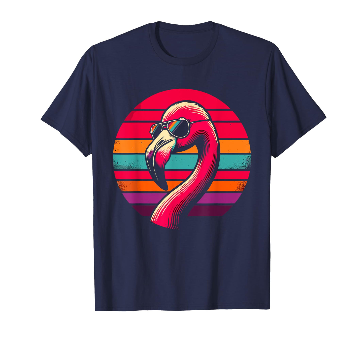 Retro Flamingo with Sunglasses T-Shirt