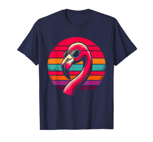 Retro Flamingo with Sunglasses T-Shirt