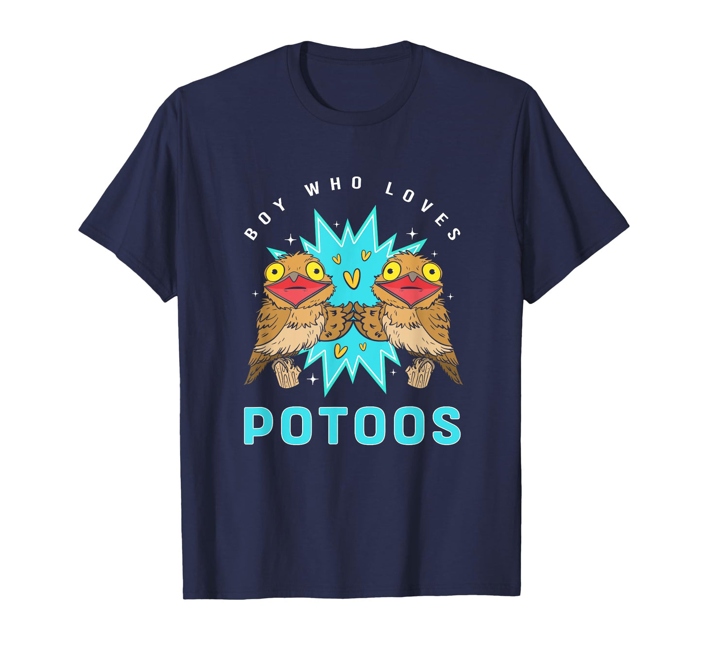Funny Potoo Bird Lover Boy Who Loves Potoos T-Shirt